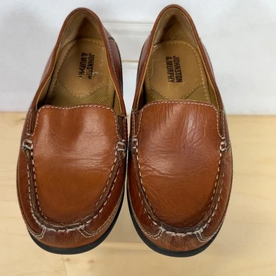 Johnston & Murphy Leather Loafers - Boy's size 11M - Classic Brown Shoes - Image 1 of 4