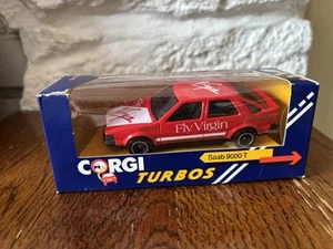 Corgi Turbos SAAB 9000T  1985 C106/1 Virgin Race Car 1:43  Diecast - Picture 1 of 3