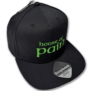 HOUSE OF PAIN Nuevo Gorra Snapback Algodón Negro Sombrero Pico Plano - Imagen 1 de 3