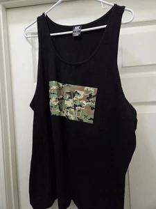 All American Roughneck Shirt Mens Size XL Black Camo Logo Sleeveless Tank - Picture 1 of 3