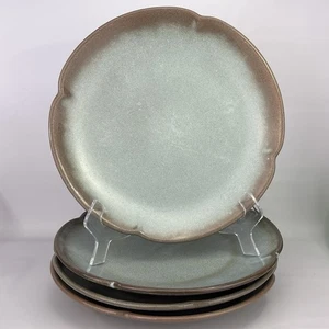 Vintage Frankoma Keramik Woodland Moss Essteller 5F blau 10" 4er Set - Bild 1 von 8