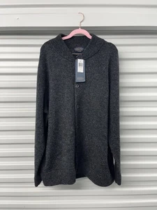 Pendleton Sweater Men’s XL Gray Cardigan Shetland Wool Knit Button Up NWT - Picture 1 of 8