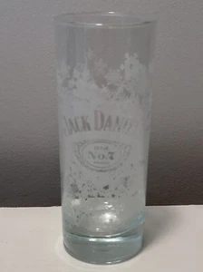 Jack Daniels Old No. 7 Snowflake Etched Highball Glass Bar Man Cave Collectible - Picture 1 of 6