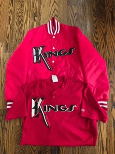 VINTAGE MEN'S KALAMAZOO KINGS - MINOR LEAGUE VARSITY STYLE JACKET & JERSEY - Picture 1 of 21