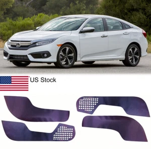 Blue Purple Carbon Interior Look Door Anti Kick Stickers For 2016-21 Honda Civic - Bild 1 von 7