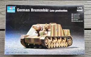 TRUMPETER 1/72 WW II GERMAN BRUMMBAR TANK LATE PRODUCTION MODEL KIT # 07212 NIB - Picture 1 of 11