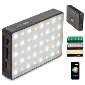 Genaray RGB LED Luz de Video Recargable Fotografía Relleno Panel de Luz en Cámara - Imagen 1 de 9
