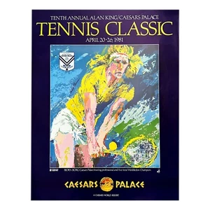 10th Annual Tennis Classic Bjorn Borg 22x28 Poster - COA Owned By Caesars 1981 - Picture 1 of 4