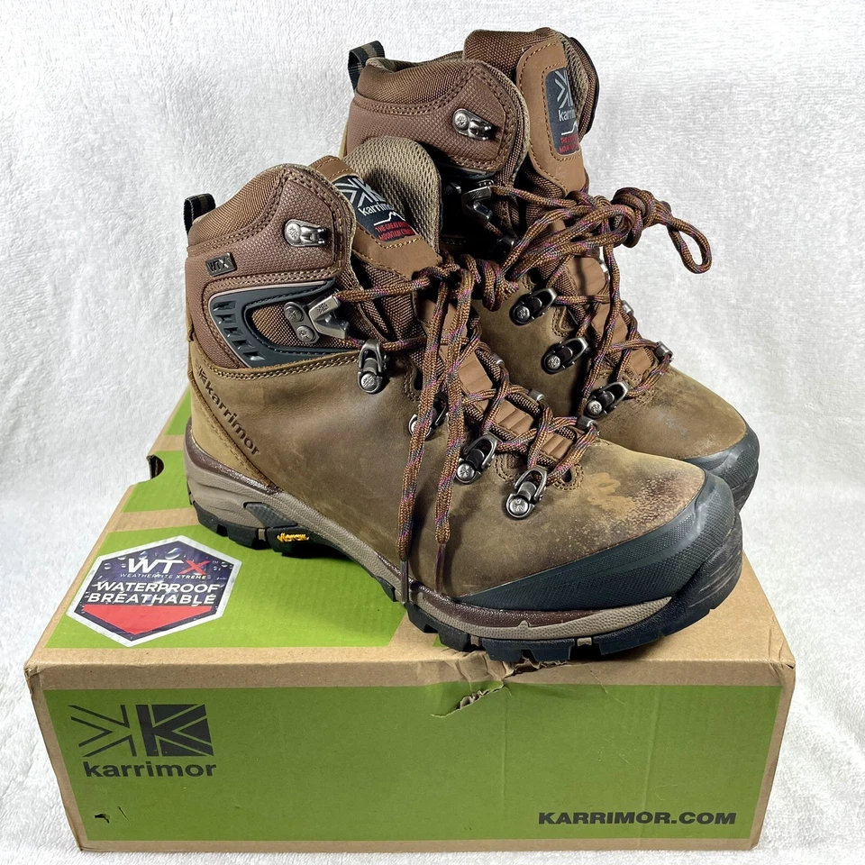 KARRIMOR Cheetah Ladies WTX Outdoor Boots Leather Vibram Waterproof Womens Sz 7 - Image 1 of 4