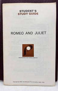 12 Romeo and Juliet Student's Study Guides - Perfection Form Company - 1970 - Imagen 1 de 4