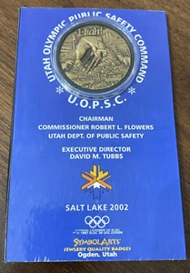 Medaglione monete comando di pubblica sicurezza olimpico Salt Lake City 2002 Utah 2002 - raro - Foto 1 di 16