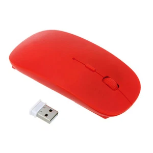 Wireless Computer Slim Mouse 1600 DPI USB Optical 2.4G Receiver For PC Laptop - Picture 1 of 32