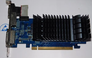 NVidia Geforce GT 210 1GB PCIe Grafikkarte VGA DVI HDMI Passiv ASUS EN210 Silent - Bild 1 von 5
