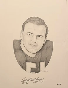 Dick Butkus lithograph by MV Perkins - Bears - PSA/DNA Authenticated - Picture 1 of 6