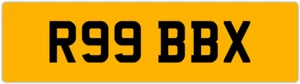 ROB ROBB X ROBBIE ROBBY PRIVATE REGISTRATION CHERISHED CAR NUMBER PLATE R99 BBX - Picture 1 of 4