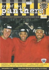 2007 Nottingham Panthers v Sheffield Steelers Ice Hockey Programme (31/3/07)