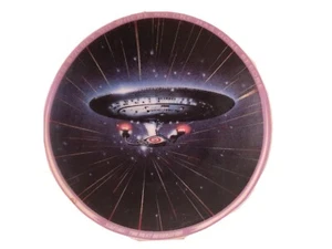 1994 Enesco Star Trek USS Enterprise NCC-1701-D Mini Porcelain Plate - Picture 1 of 2