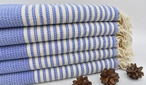 Personalized Towels, Damson Towel, 40x71 Inches, Striped Towel - Picture 1 of 10