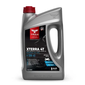 TRIAX XTerra 4T 10W-40, Synthetic API SL - API SN JASO MA2 Oil (1 Gallon) - Picture 1 of 8