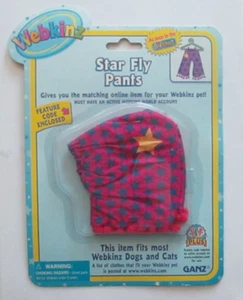 AT star fly Pants fits most WEBKINZ cat dog pet CLOTHING new with code - Bild 1 von 2