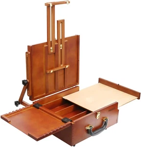 Ultimate Pochade Box - Lightweight French Box Easel for Plein Air Painting - Por - Picture 1 of 12
