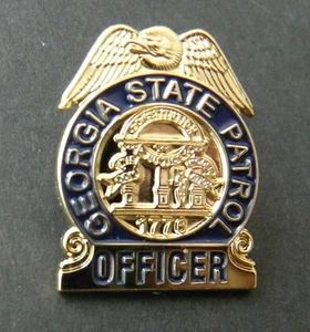 GEORGIA STATE PATROL OFFICER STATE LAPEL PIN 1 INCH - Picture 1 of 1