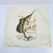 Tommy Bahama Home Throw Pillow Cover 18” Fishing Marlin Let's Play Hookie