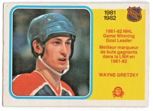 1981-82 O'Pee-Chee Wayne Gretzky Game Winning Goal Leader "Edmonton Oilers" #242 - Picture 1 of 2