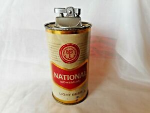 Vtg National Bohemian Beer Lighter 12 oz. Can Kramer Products, Japan Insert 60's
