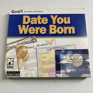 The Date You Were Born (PC 2001 CD-Rom) SNAP! - Picture 1 of 4