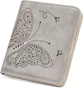 Small RFID Wallet Women Ultra Thin Slim Womens Wallet Mini Compact Bifold Poc... - Picture 1 of 3