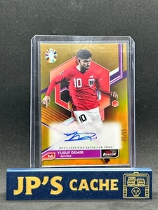 2023 Topps Finest Road To UEFA EURO 2024 Auto Yusuf Demir #50/50 - Imagen 1 de 1