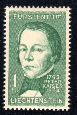 1964 Liechtenstein SC# 394 - Peter Kaiser - Historian - M-H - Image 1 of 2