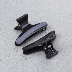 8 PCS Salon Hair Claws Accessories Butterfly Clip Clamps Black Clips - Picture 1 of 12
