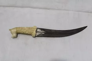 Indo Persian Mughal Style Handmade Dagger Damascus Forged Steel, Bone Handle - Picture 1 of 3