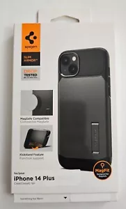 Spigen Slim Armor Case für Apple iPhone 14 Plus, Gunmetal - Bild 1 von 3