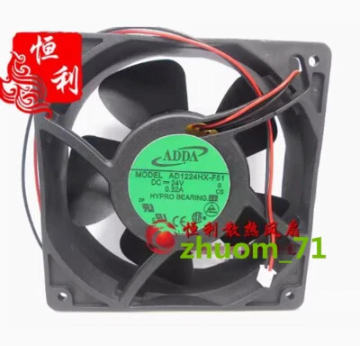 1PC ADDA AD1224HX-F51 DC24V 0.32A 12CM cooling fan - Image 1 of 2