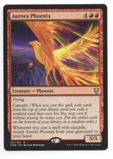 MTG Commander Legends Rare Aurora Phoenix, NM, NBP.