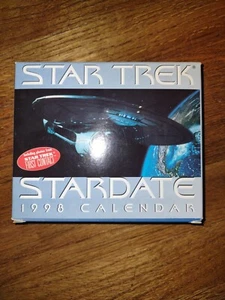 Star Trek Collectible StarDate Desk Calendar 1998 Unused New Box - Picture 1 of 2
