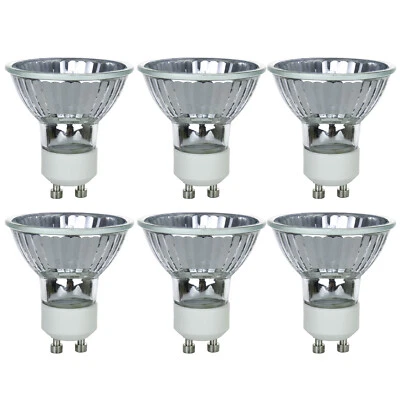 6Pack MR16 LED Light Bulb, GU10 Mini Prismatic Reflector, 35W, 3200K, 240LM - Image 1 of 4