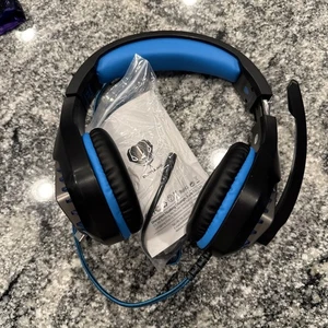 Butfulake GH-1 Cuffie da Gioco Over Head Nero+Blu (NUOVE testate*** - Foto 1 di 10
