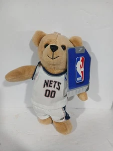 "Oso de peluche oficial de la NBA New Jersey Nets 9"" en uniforme animal de peluche colgante"  - Imagen 1 de 14
