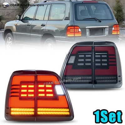 Conjunto de luces traseras LED ahumadas para Lexus LX470 1998-2007 animación Foto 1 de 4