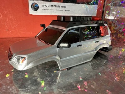 Axial 1/24 SCX24 Lexus GX 470 Mini Crawler Hard Body Shell Silver W/led Wow Gray - Image 1 of 4