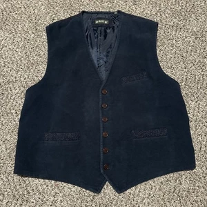 Orvis Größe XL X-Large Herren Blau Knopfleiste Vintage Angelweste - Bild 1 von 9