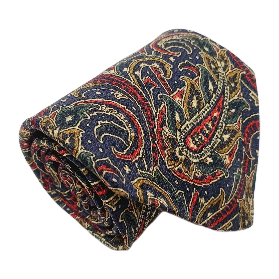Corbata Abercrombie & Fitch Multicolor Patrón Paisley Para Hombre Seda Cuello Corbata Foto 1 de 4