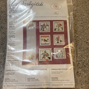 NEU Haandarbejdets Fremme Dänisch "CHINESISCHE LATERNE" KISSEN Kreuzstich Set - Bild 1 von 6