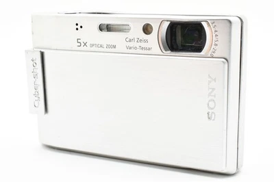 [Almost MINT] Sony Cyber-shot DSC-T100 Silver 8.1MP 5x Digital Camera From JAPAN - Image 1 of 4