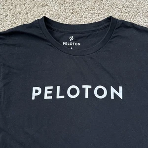 Peloton Century 100 Shirt Herren Large schwarz Radfahren Fitness Gym Rundhals - Bild 1 von 8