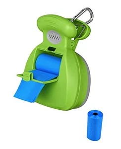 Portable Dog Pooper Scooper, Hands Held Pet Poop Picker Upper Intergrated Bag - Picture 1 of 7